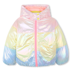 Tricolor hooded down jacket BILLIEBLUSH 
                    girl