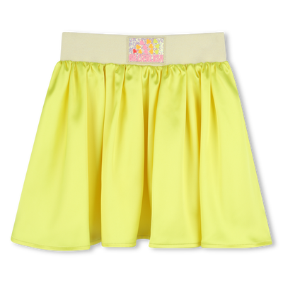 Satin skirt with badge BILLIEBLUSH girl