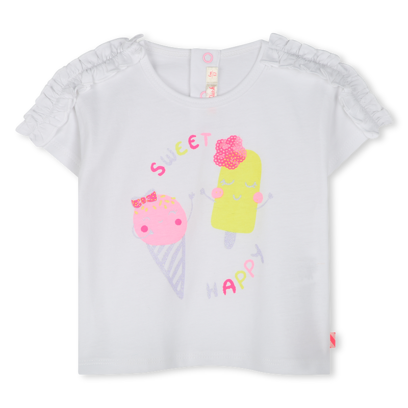 Short-sleeved cotton T-shirt BILLIEBLUSH 
                    FILLE