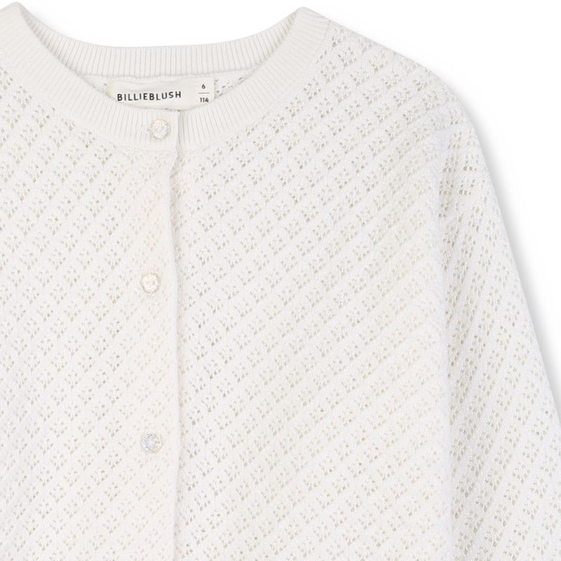 OPENWORK KNITTED CARDIGAN BILLIEBLUSH 
                        girl