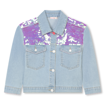 Accessorized jean jacket BILLIEBLUSH girl