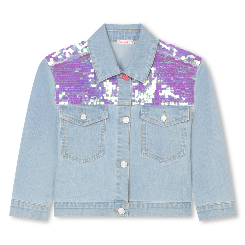 Accessorized jean jacket BILLIEBLUSH 
                        girl