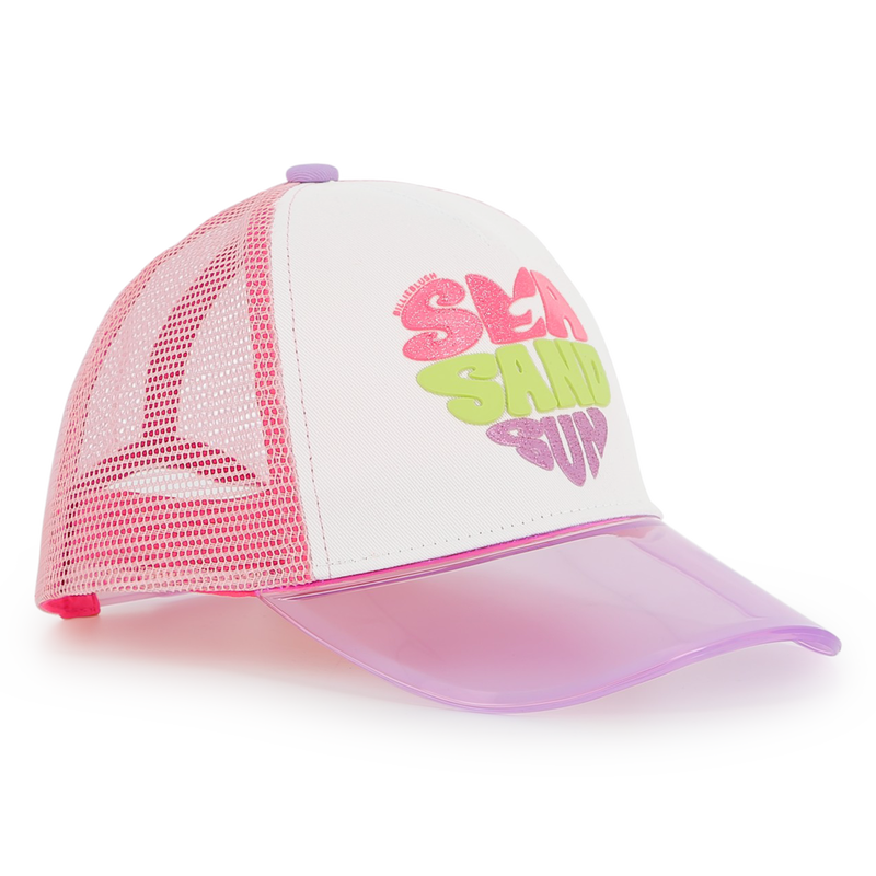 CAP WITH TRANSPARENT VISOR BILLIEBLUSH 
                        girl